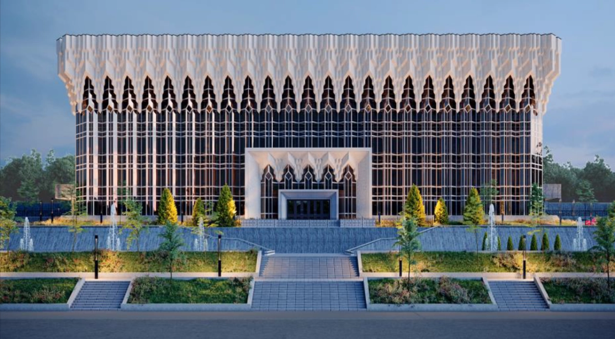 Реставрация "Телецентра" в Алматы - эскизы