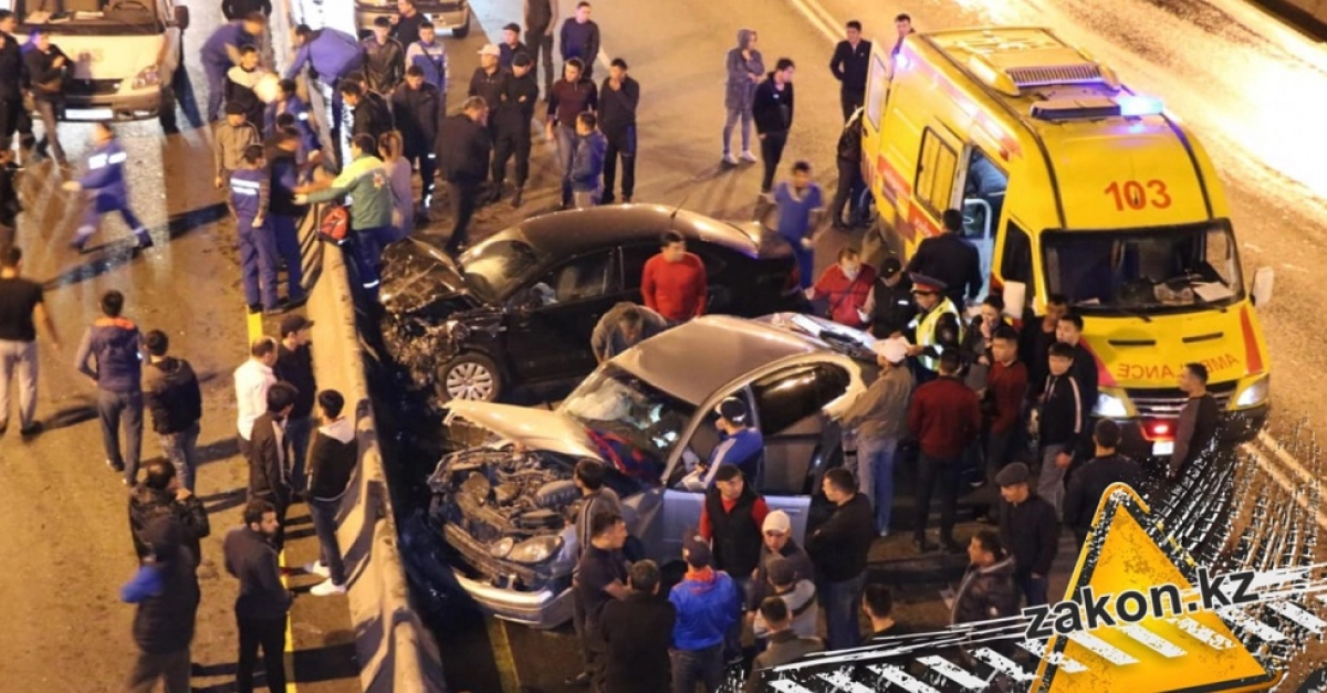"6 адам зардап шекті": Алматыда ірі жол апаты болды 