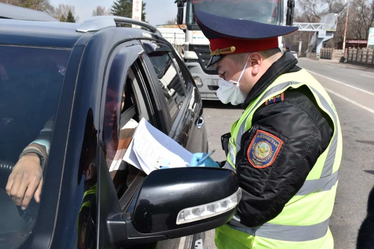 Локацию блокпостов обнародовала полиция Алматинской области