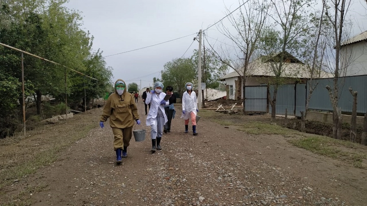 Мақтаарал: су басқан ауылдарды дезинфекциялау жұмыстары басталды 