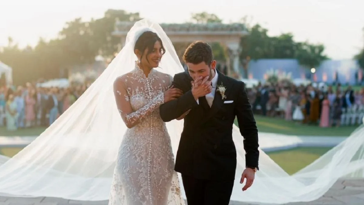 Newlyweds Priyanka Chopra and Nick Jonas. Nick Jonas / Twitter