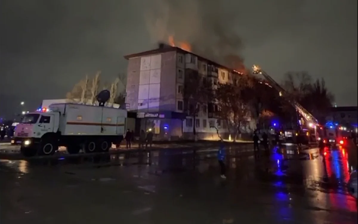 Кадр из видео пресс-службы МЧС РК