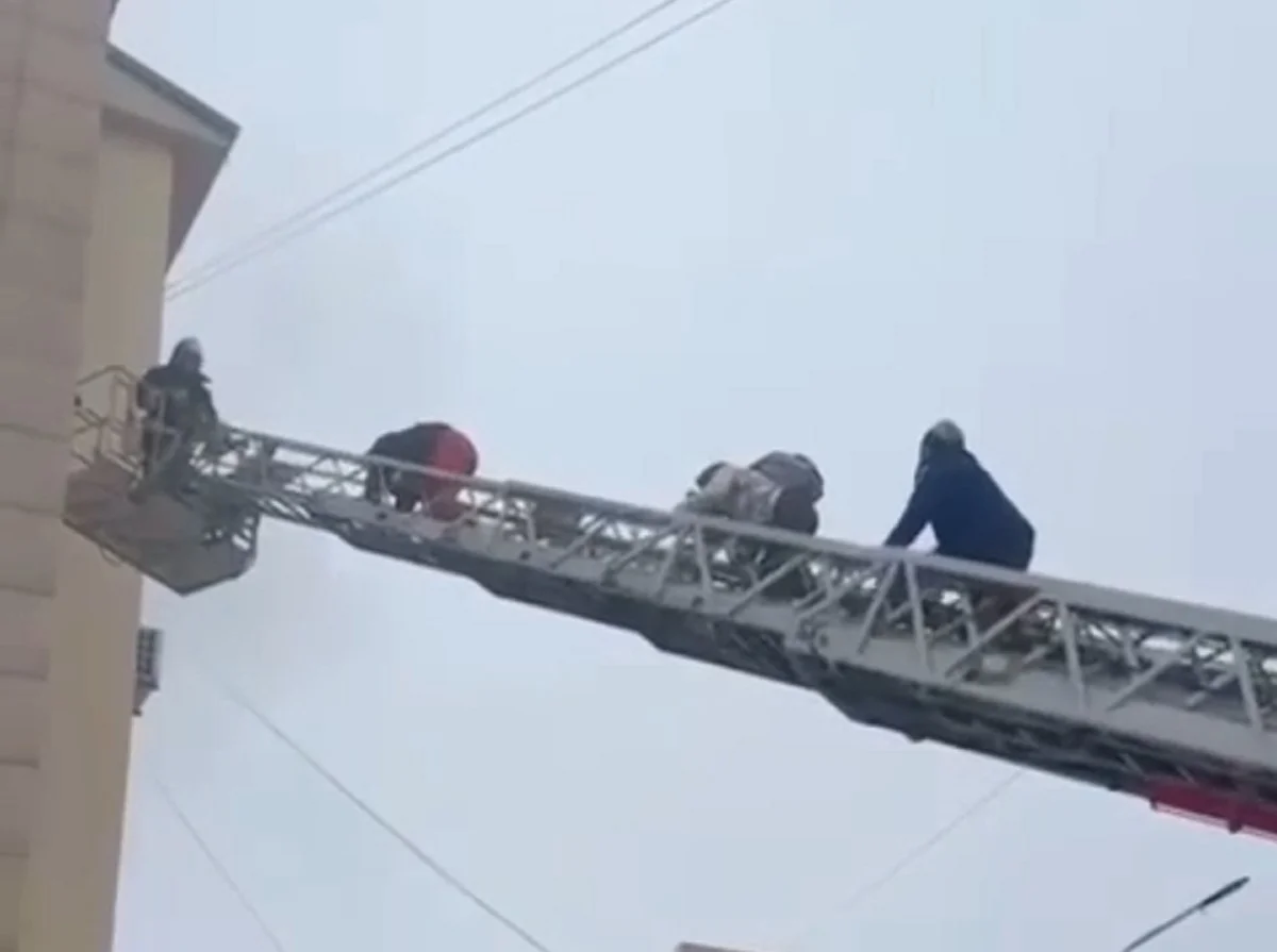 Кадр из видео пресс-службы МЧС РК