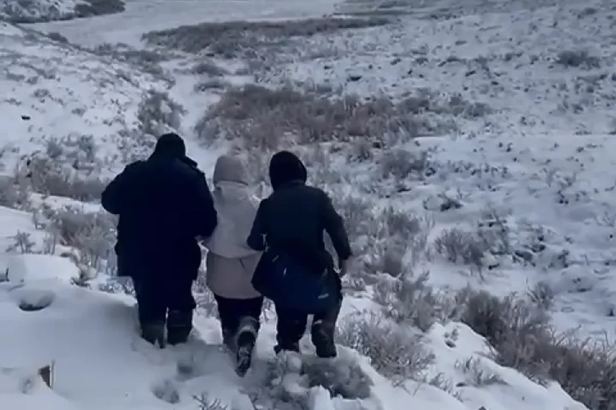 Кадр из видео пресс-службы МЧС РК