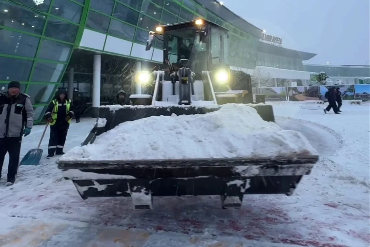 Кадр из видео пресс-службы аэропорта Астаны