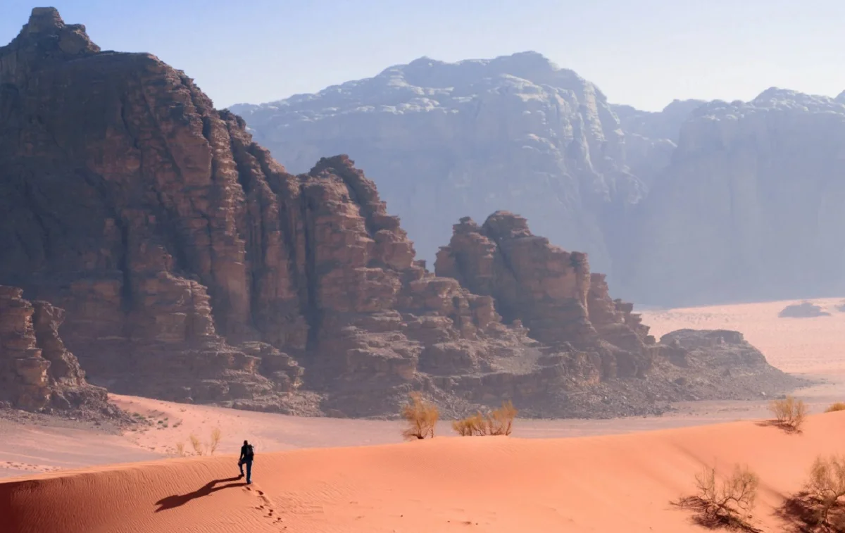 The breathtaking landscape of Wadi Rum, Jordan Credit: Jacob Kupferman
