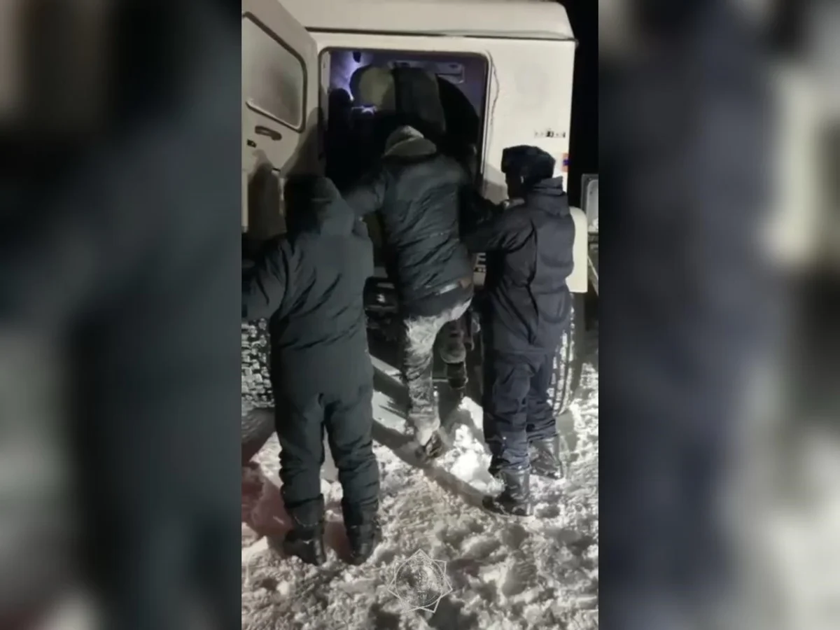 Кадр из видео МЧС РК