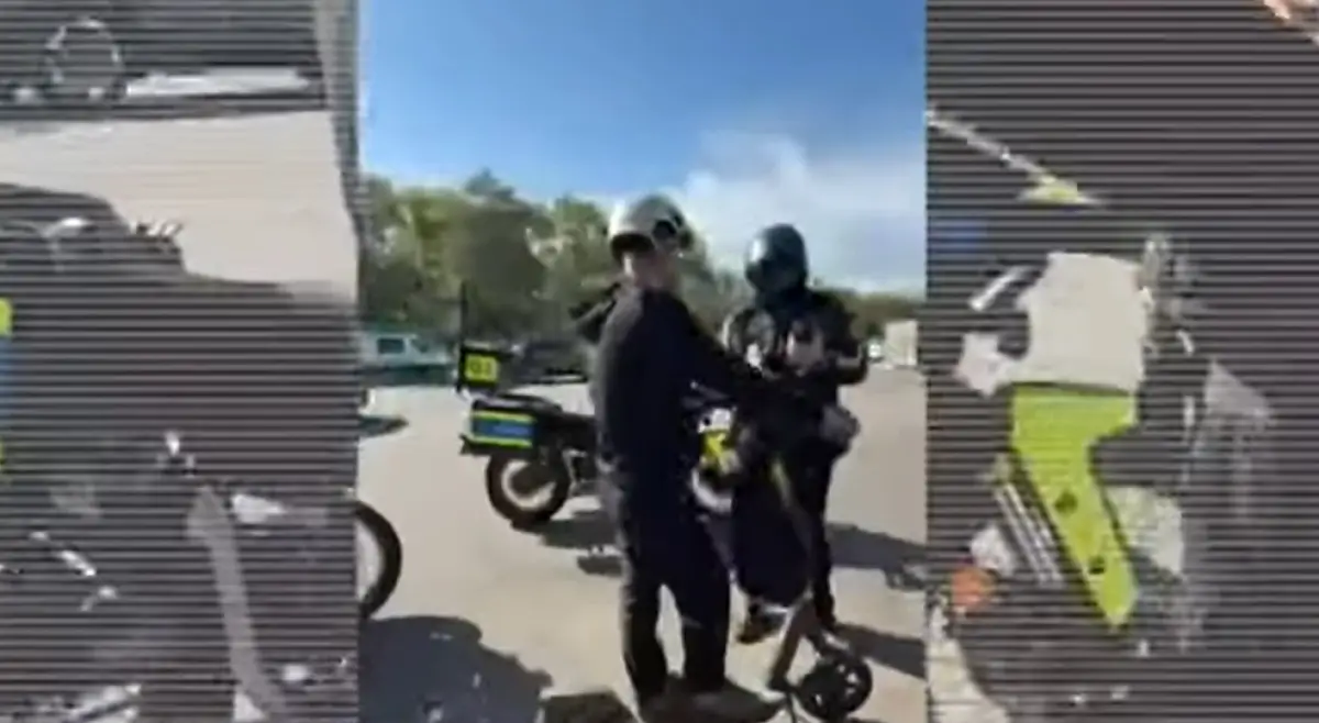 кадр из видео Polisia.kz