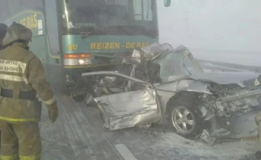 Астана Петропавл тас жолында ірі жол көлік апаты болды