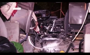 Алматыда автобус пен жүк көлігі соқтығысты