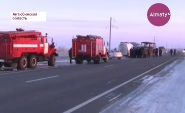 Ақтөбедегі өртенген автобустың ішінде бензин пайдаланылып, от жаққан