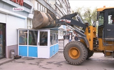 Алматыда шілдеге дейін заңсыз орнатылған 17 сауда нүктесі толықтай жабылады