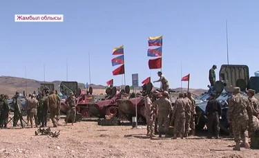 На полигон в Отар приехали военные из Сирии