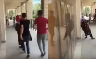 Үш жігіт зейнеткер әжейдің басына шелек кигізіп ұрды (видео)