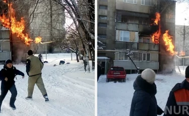 "Мальчик был дома один": многоэтажка загорелась в Талгаре