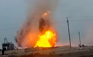 Пожар на газовом месторождении Каламкас пока не потушен