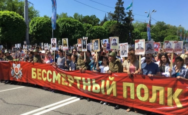 Полиция Алматы усилит меры безопасности во время прохождения "Бессмертного полка"