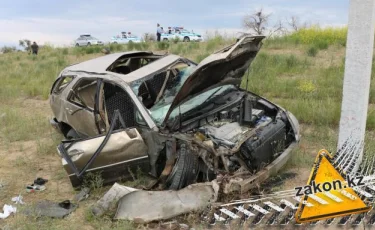 Погибла женщина: семья попала в жуткую аварию в Алматинской области