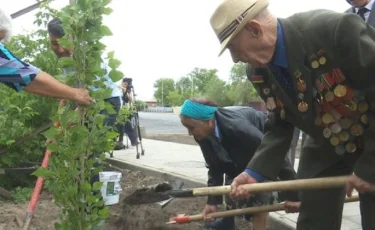 В Костанае появилась Аллея ветеранов