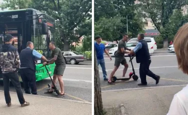 Избитый водитель автобуса простил самокатчика в Алматы  