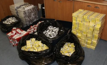 «Қорғас» шекара бекетінде 403 келі темекі тәркіленді