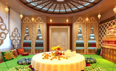 Америкада ерлі-зайыптылар қазақтың киіз үйін заманауи үлгіде жасатты