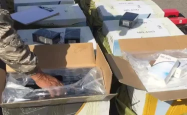  Қытайдан Қазақстанға 21 мыңнан астам темекі қорабын заңсыз алып өтпек болғандар ұсталды