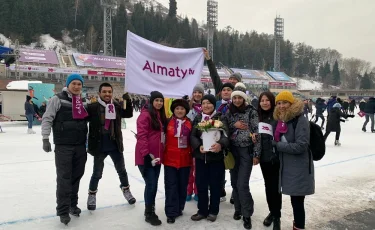 Телеканал "Алматы" отметил свое 20-летие на катке "Медеу"