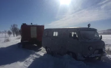 Беременную женщину спасли из снежного плена 