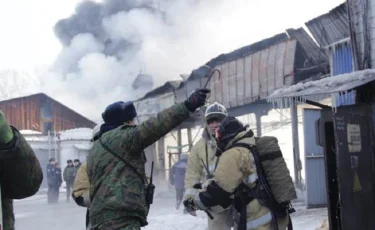 Өскемендегі май зауытында шыққан өрт сөндірілді