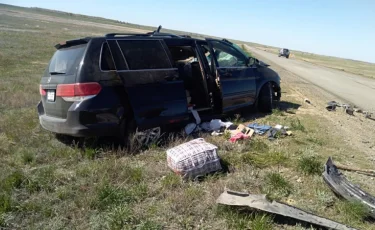 Два человека погибли в жутком ДТП в Костанайской области