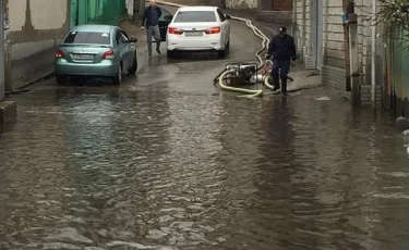 Алматыда толассыз жауған жаңбыр салдарынан ағаштар құлап, көшелерді су басты