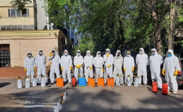 Дезинфекция в Алматы: график работ на 23 мая