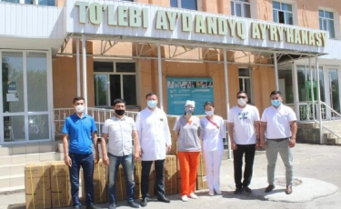 Төлеби аудандық ауруханасына 10 дана оттегі концентраторы жеткізілді  