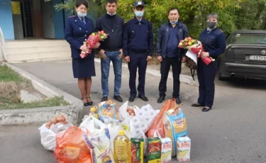 Материальная помощь оказана состоящим на учете СП Турксибского района Алматы 