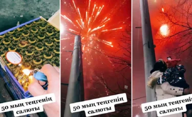 Жаңа жылда 50 мың теңгенің отшашуын атқан Айқын Төлепбергенді желі қолданушылары сынға алды