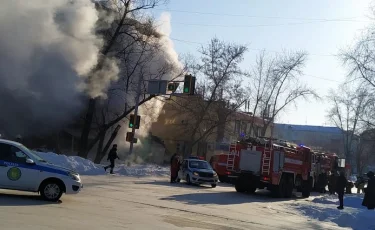 Петропавлда бес қабатты ғимарат өртеніп,  2 адам қаза тапты