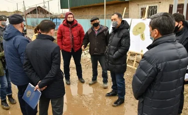 Б. Сағынтаев жаңа ықшамаудандардағы инженерлік желілер мен әлеуметтік нысандардың құрылыс барысын тексерді