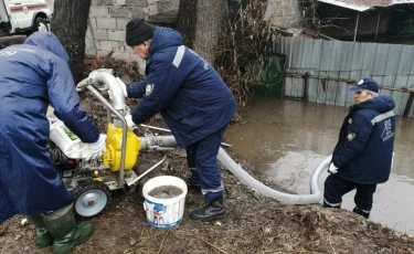 Су басып қалу қаупінің алдын алу қала қызметтерінің бақылауында