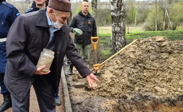 Останки казахстанского воина Великой Отечественной войны перезахоронили в России 