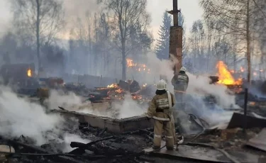 Желіде Шығыс Қазақстандағы Лесхоз кентінде болған өрттің видеосы тарады