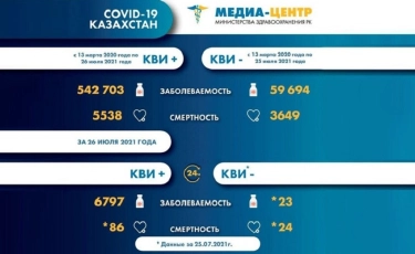Еще 110 казахстанцев умерли от КВИ и пневмонии за сутки