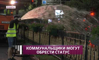 В Алматы предложили присвоить отдельный статус работникам коммунальных служб 