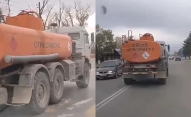 Водитель грузовика, не пропустивший скорую, наказан в Алматинской области  