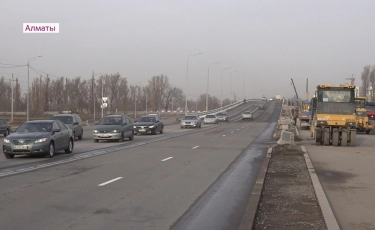 В Алматы открыто движение по эстакаде транспортной развязки на Кульжинском тракте