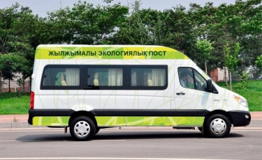 Алматыда жылжымалы экобекеттер көліктердің экологиялық нормаларға сәйкестігін тексеріп жатыр