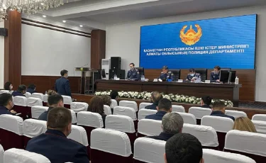 Сотрудники ДП Алматинской области подвели итоги года и провели оперативное совещание