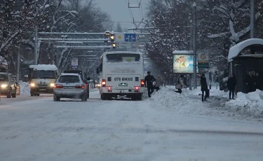 Снег ожидается в Алматы