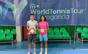 Қазақстандық жас теннисшілер халықаралық турнирде жеңімпаз атанды