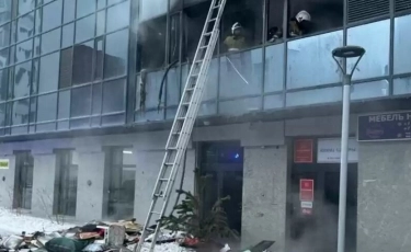 Астанадағы Barys City тұрғын үй кешенінде өрт болды